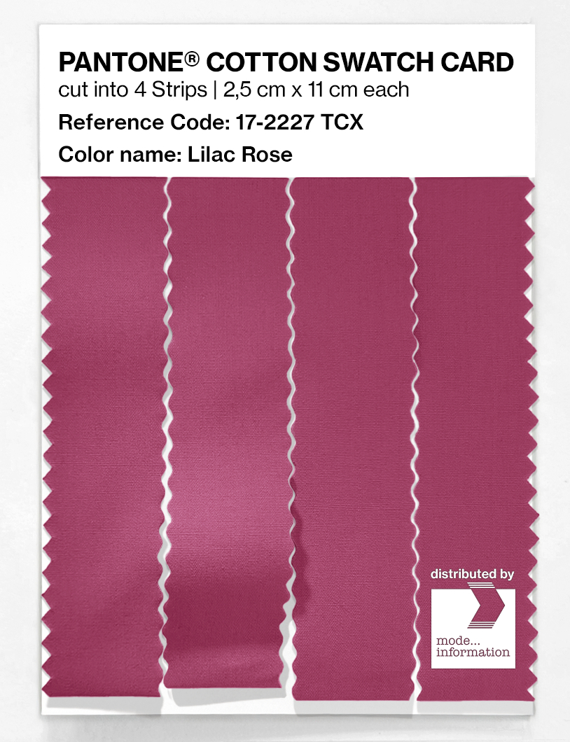 Product image 3 of the product “PANTONE® COTTON SWATCH CARD 17-2227 TCX Lilac Rose ”