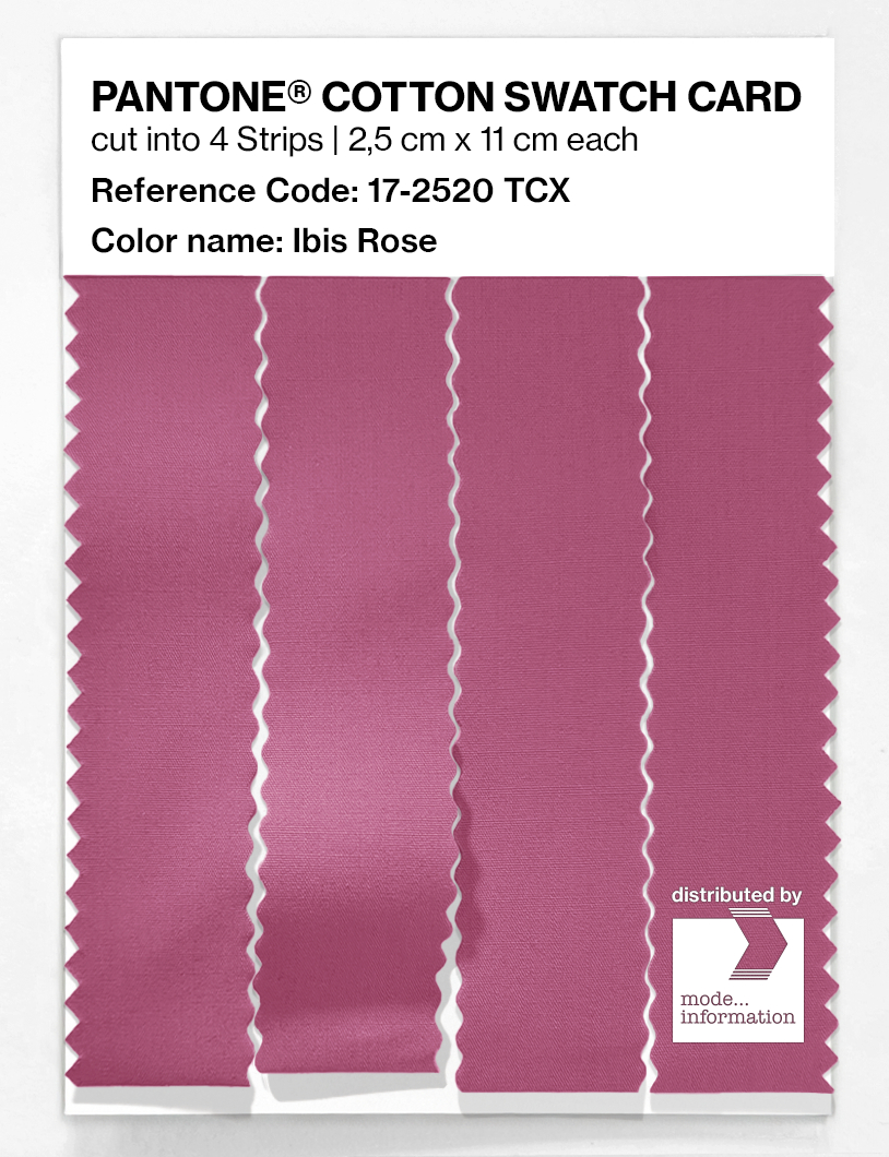 Product image 3 of the product “PANTONE® COTTON SWATCH CARD 17-2520 TCX Ibis Rose ”