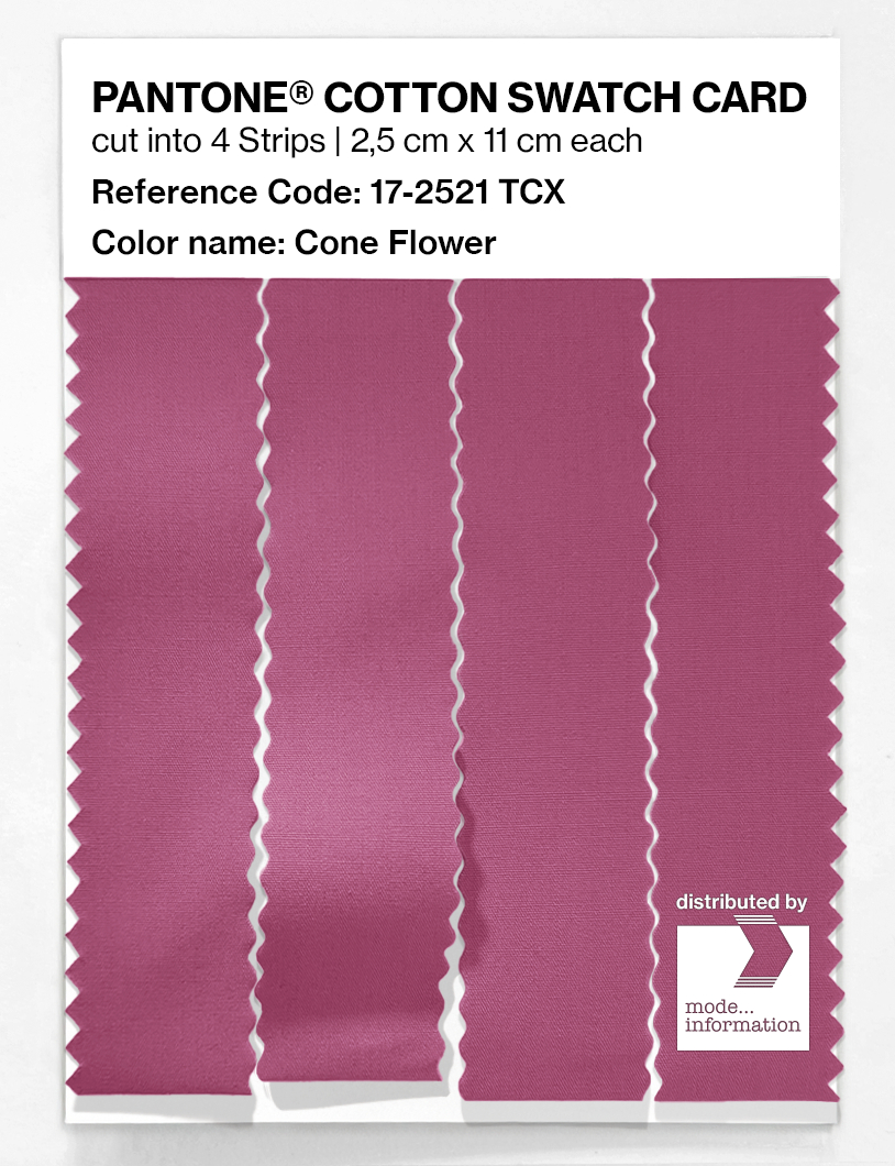 Product image 3 of the product “PANTONE® COTTON SWATCH CARD 17-2521 TCX Cone Flower ”