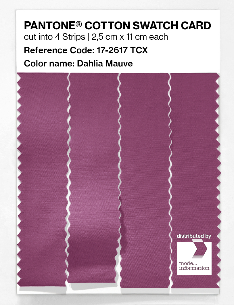 Artikelbild 3 des Artikels “PANTONE® COTTON SWATCH CARD 17-2617 TCX Dahlia Mauve “