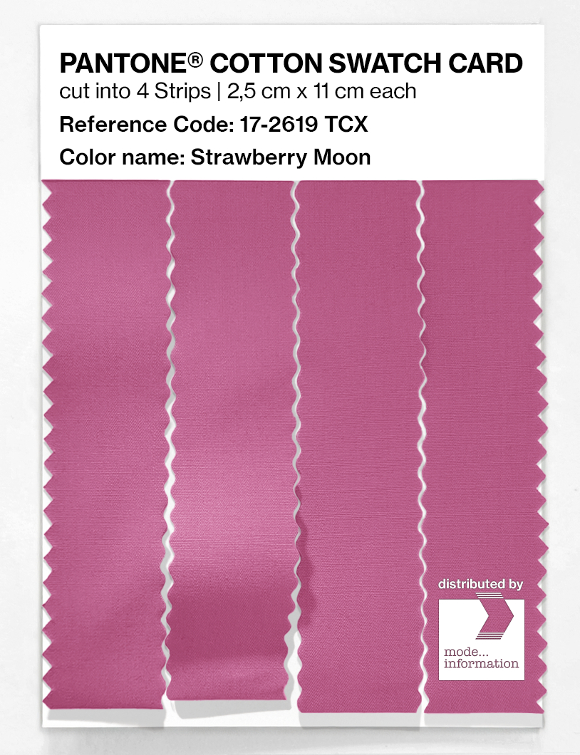 Product image 3 of the product “PANTONE® COTTON SWATCH CARD 17-2619 TCX Strawberry Moon ”