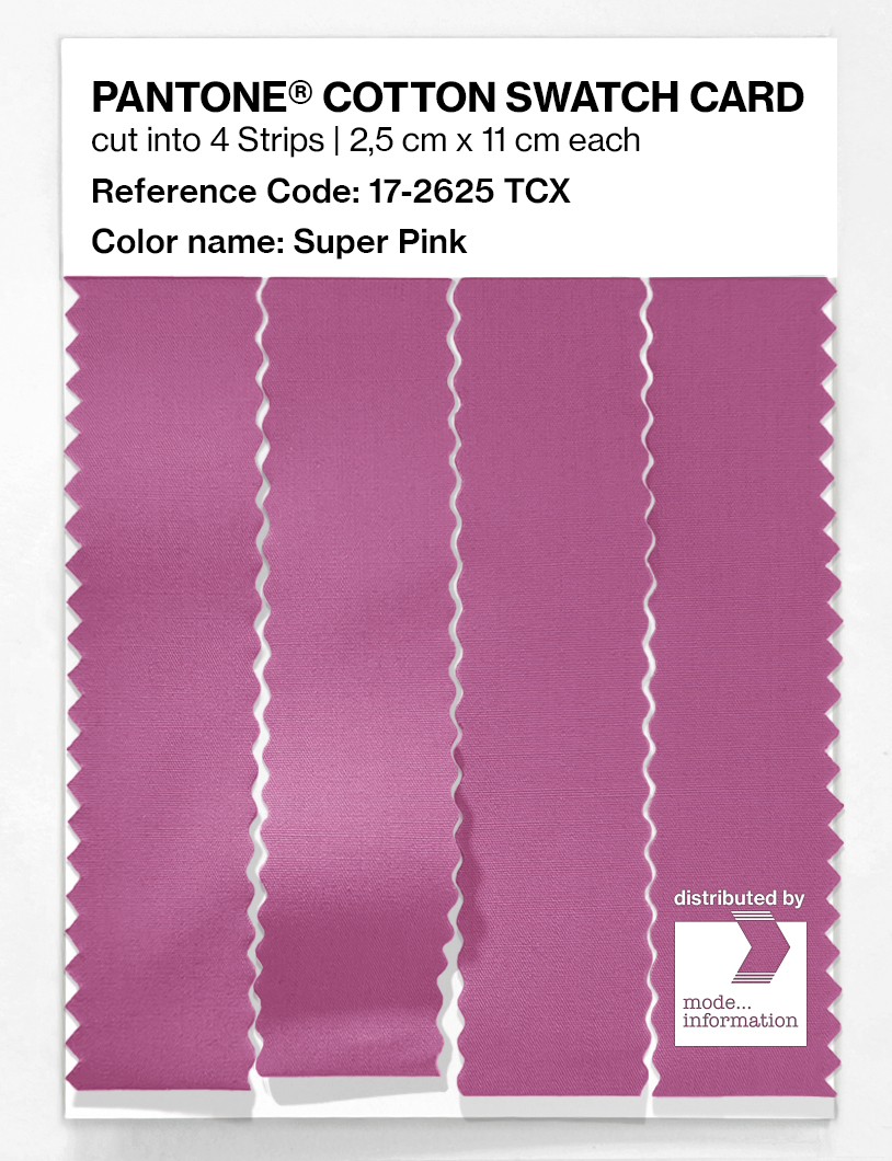 Artikelbild 3 des Artikels “PANTONE® COTTON SWATCH CARD 17-2625 TCX Super Pink “