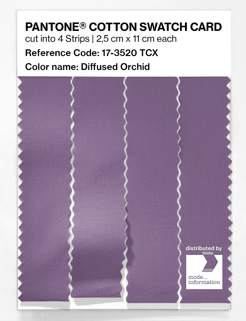 Product image 3 of the product “PANTONE® COTTON SWATCH CARD 17-3520 TCX Diffused Orchid ”