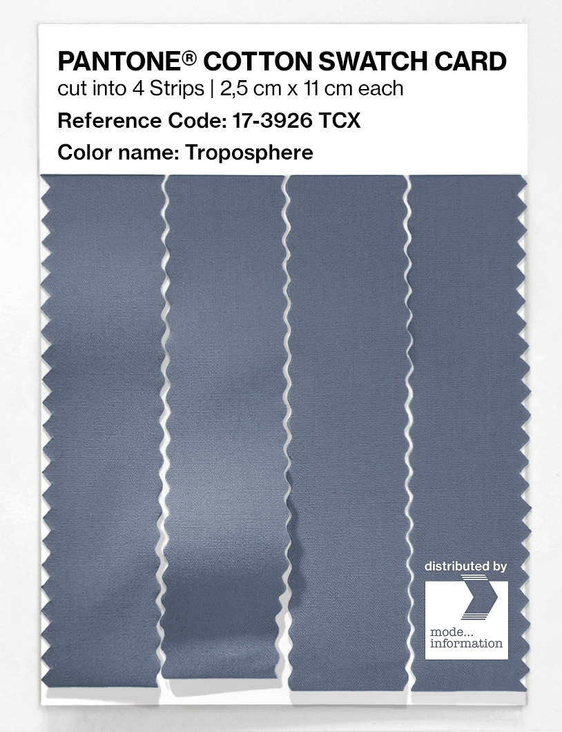 Product image 3 of the product “PANTONE® COTTON SWATCH CARD 17-3926 TCX Troposphere ”