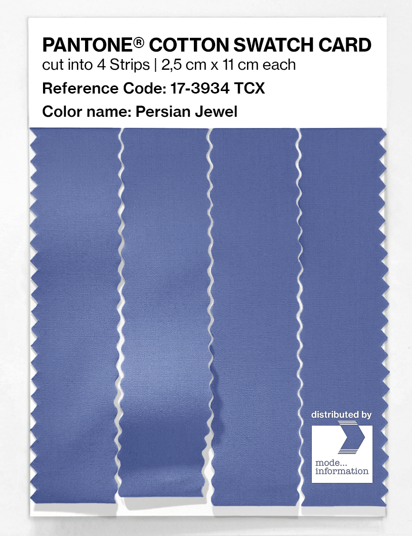 Product image 3 of the product “PANTONE® COTTON SWATCH CARD 17-3934 TCX Persian Jewel ”