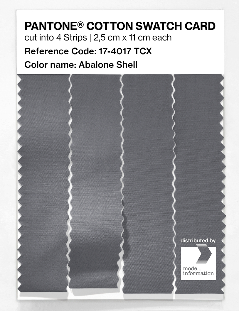 Product image 3 of the product “PANTONE® COTTON SWATCH CARD 17-4017 TCX Abalone Shell ”