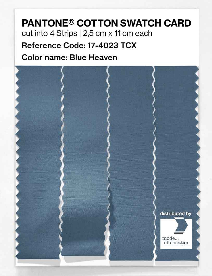 Product image 3 of the product “PANTONE® COTTON SWATCH CARD 17-4023 TCX Blue Heaven ”