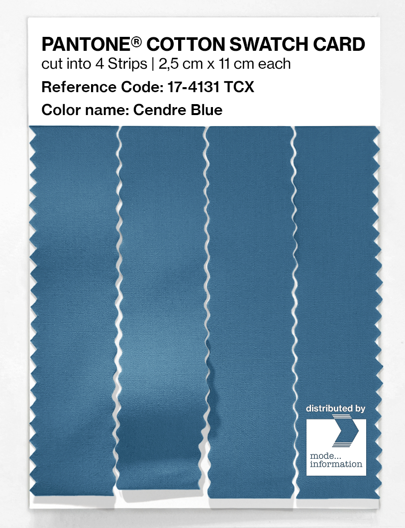 Product image 3 of the product “PANTONE® COTTON SWATCH CARD 17-4131 TCX Cendre Blue ”