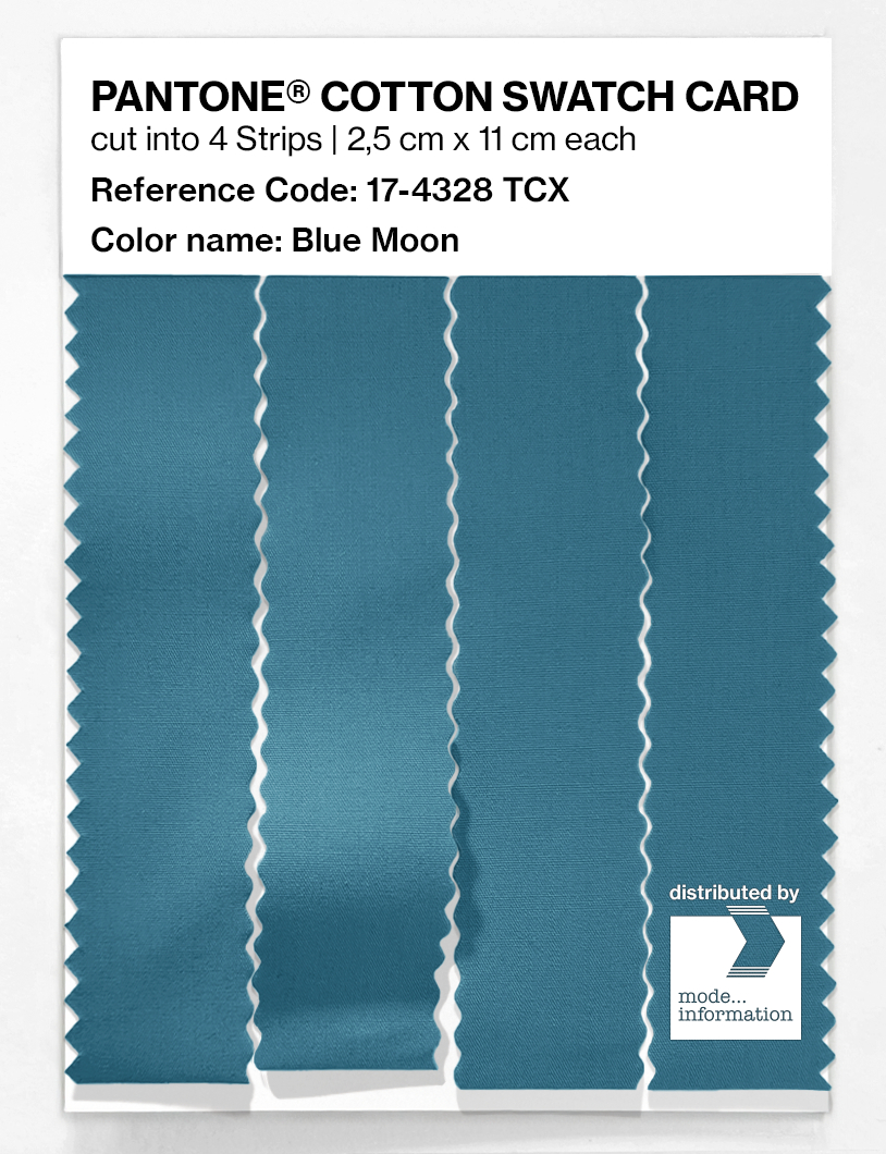 Product image 3 of the product “PANTONE® COTTON SWATCH CARD 17-4328 TCX Blue Moon ”