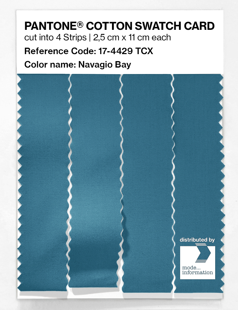 Product image 3 of the product “PANTONE® COTTON SWATCH CARD 17-4429 TCX Navagio Bay ”