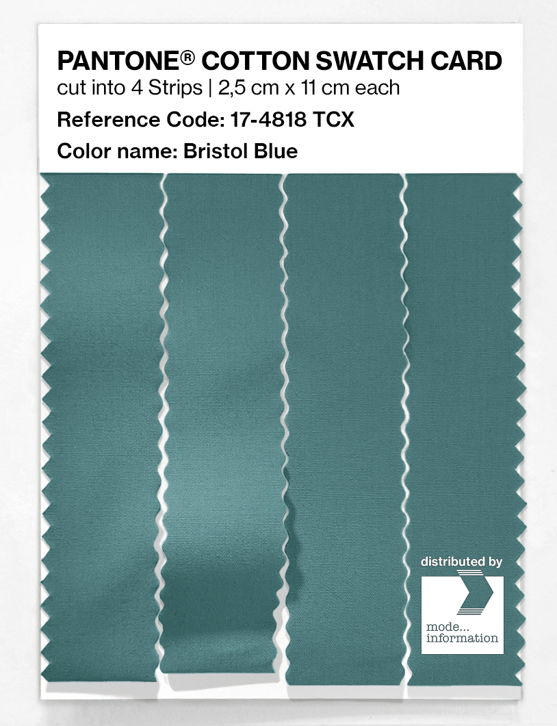 Artikelbild 3 des Artikels “PANTONE® COTTON SWATCH CARD 17-4818 TCX Bristol Blue “