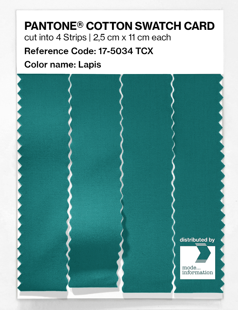 Product image 3 of the product “PANTONE® COTTON SWATCH CARD 17-5034 TCX Lapis ”