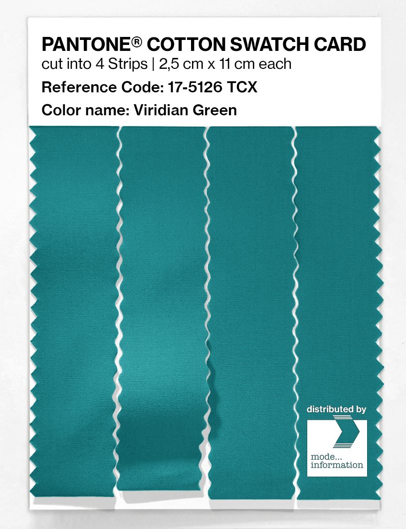 Artikelbild 3 des Artikels “PANTONE® COTTON SWATCH CARD 17-5126 TCX Viridian Green “