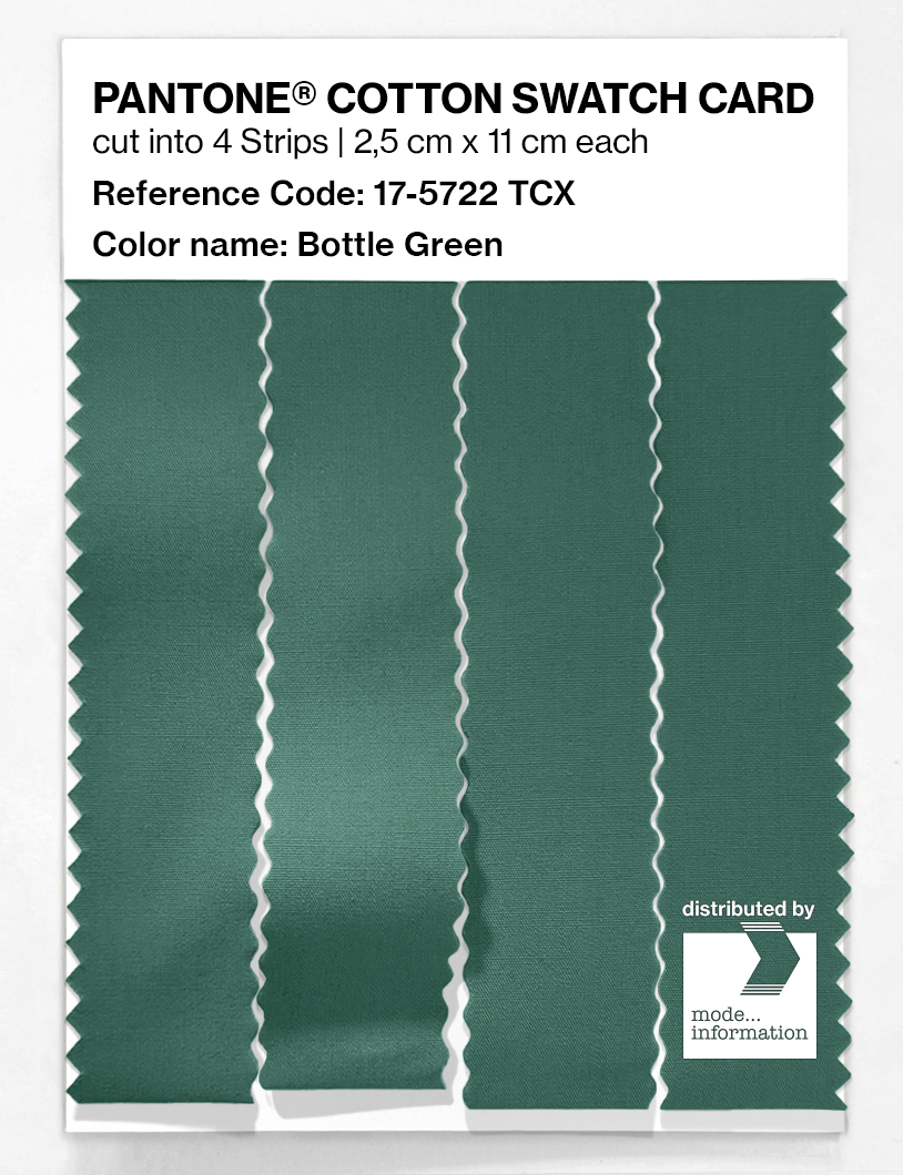 Artikelbild 3 des Artikels “PANTONE® COTTON SWATCH CARD 17-5722 TCX Bottle Green “