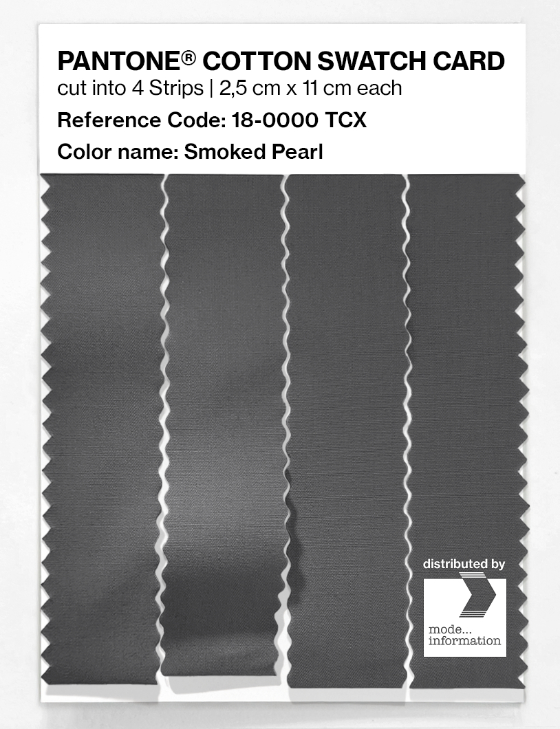 Product image 3 of the product “PANTONE® COTTON SWATCH CARD 18-0000 TCX Smoked Pearl ”