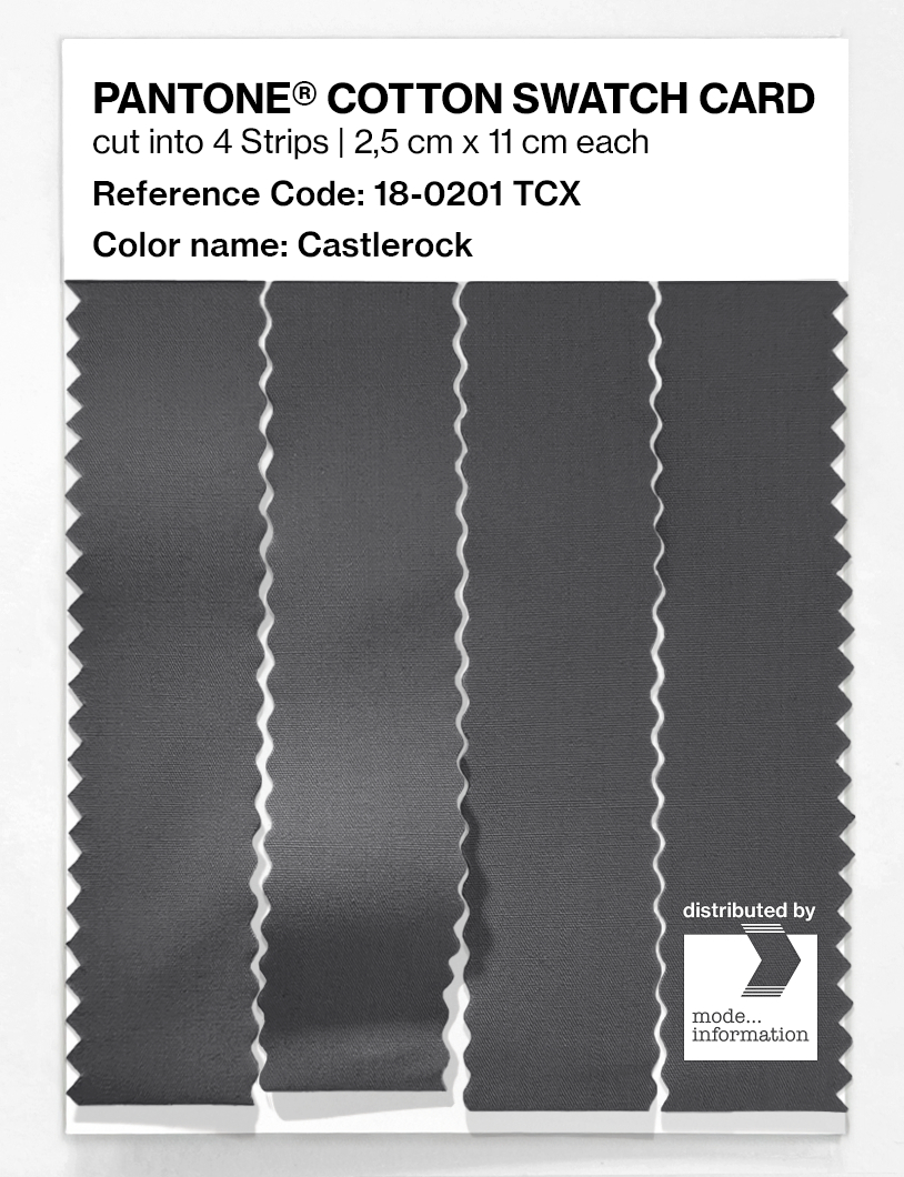Product image 3 of the product “PANTONE® COTTON SWATCH CARD 18-0201 TCX Castlerock ”