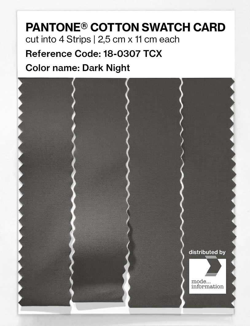 Product image 3 of the product “PANTONE® COTTON SWATCH CARD 18-0307 TCX Dark Night ”