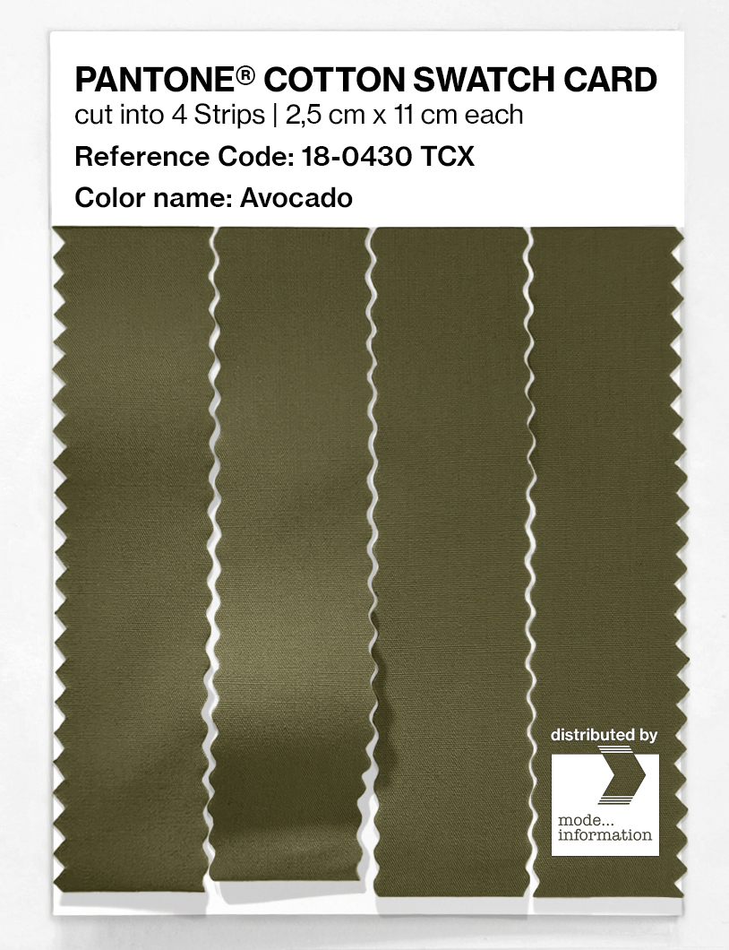 Artikelbild 3 des Artikels “PANTONE® COTTON SWATCH CARD 18-0430 TCX Avocado “