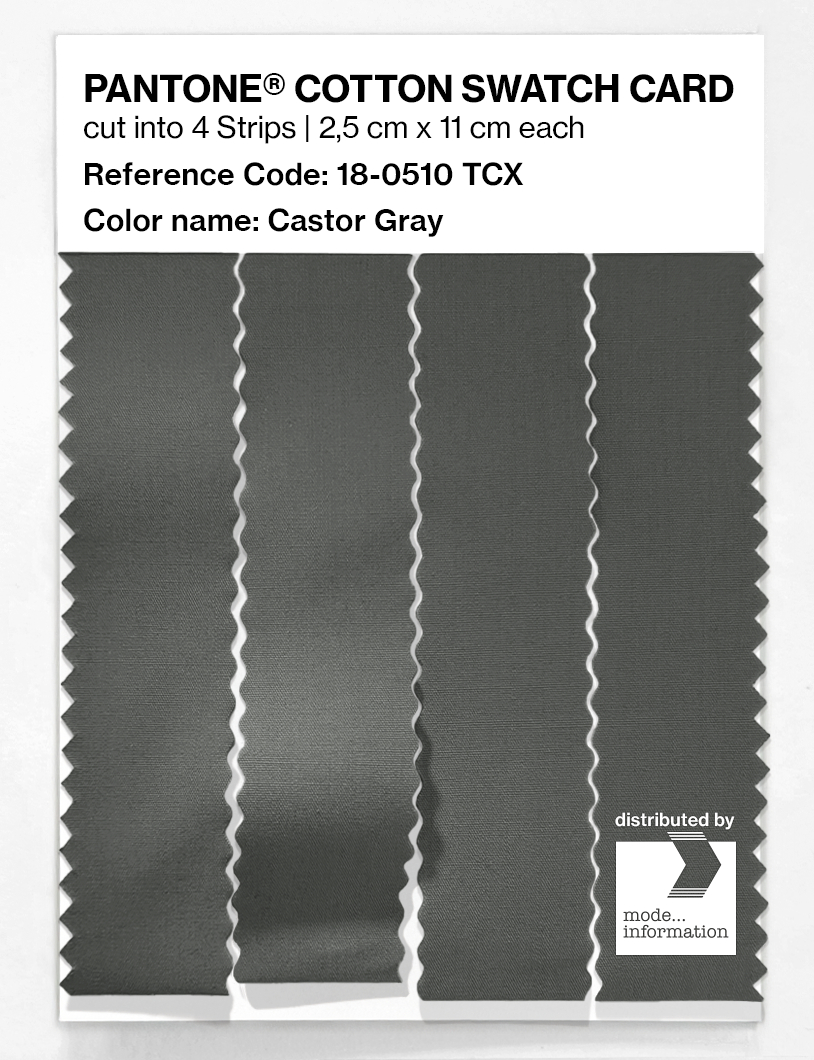 Artikelbild 3 des Artikels “PANTONE® COTTON SWATCH CARD 18-0510 TCX Castor Gray “