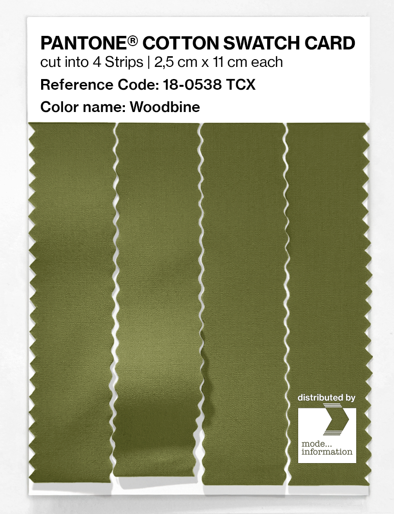 Product image 3 of the product “PANTONE® COTTON SWATCH CARD 18-0538 TCX Woodbine ”