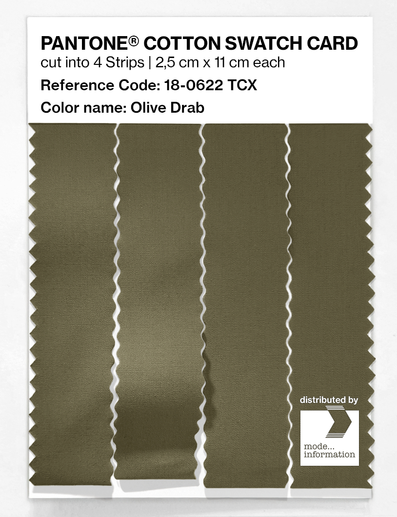 Artikelbild 3 des Artikels “PANTONE® COTTON SWATCH CARD 18-0622 TCX Olive Drab “