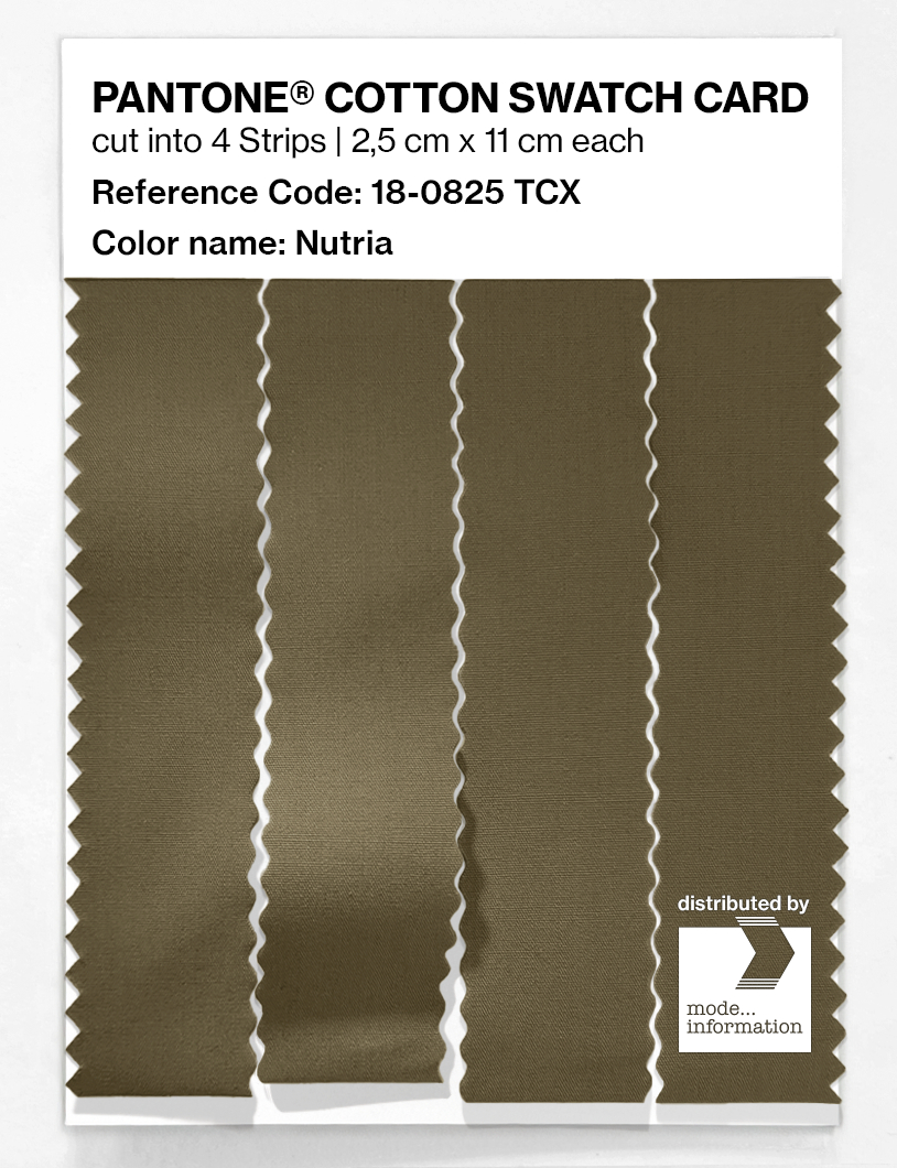 Product image 3 of the product “PANTONE® COTTON SWATCH CARD 18-0825 TCX Nutria ”