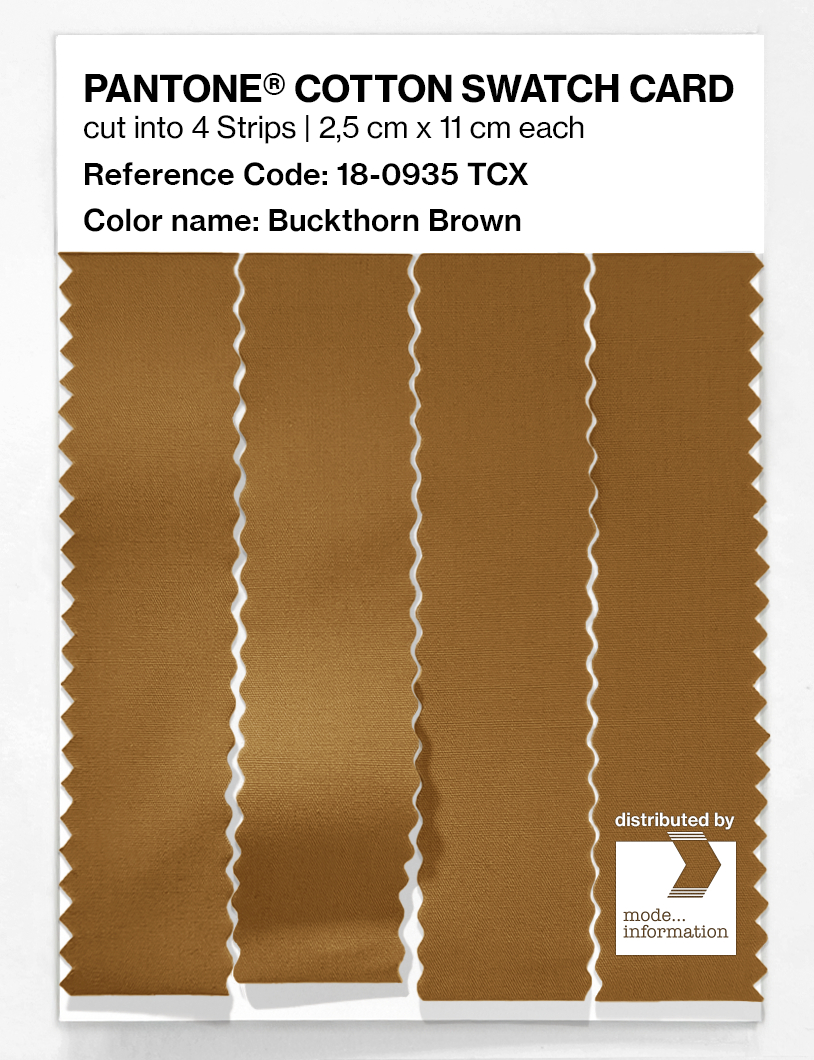 Artikelbild 3 des Artikels “PANTONE® COTTON SWATCH CARD 18-0935 TCX Buckthorn Brown “