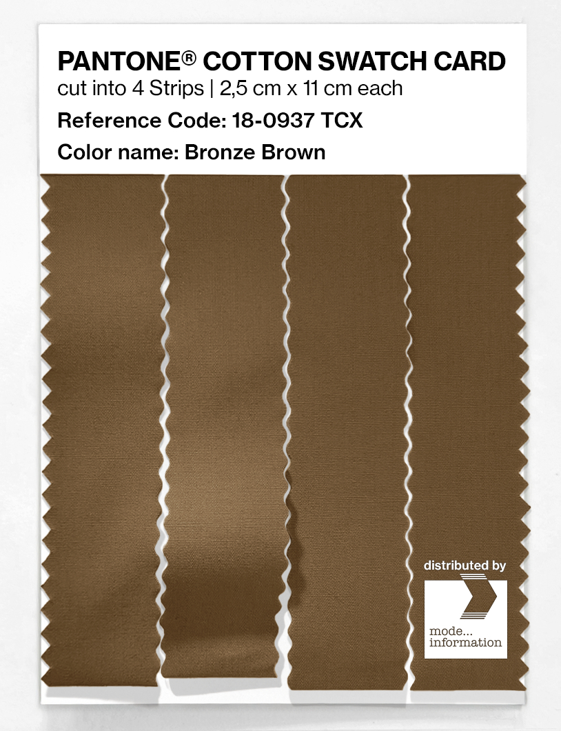 Artikelbild 3 des Artikels “PANTONE® COTTON SWATCH CARD 18-0937 TCX Bronze Brown “