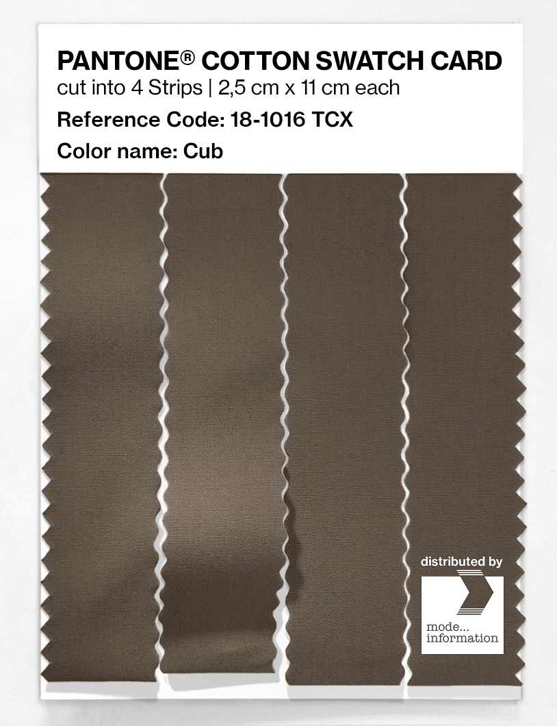 Product image 3 of the product “PANTONE® COTTON SWATCH CARD 18-1016 TCX Cub ”
