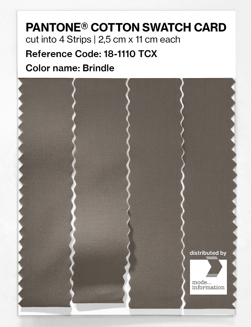 Product image 3 of the product “PANTONE® COTTON SWATCH CARD 18-1110 TCX Brindle ”