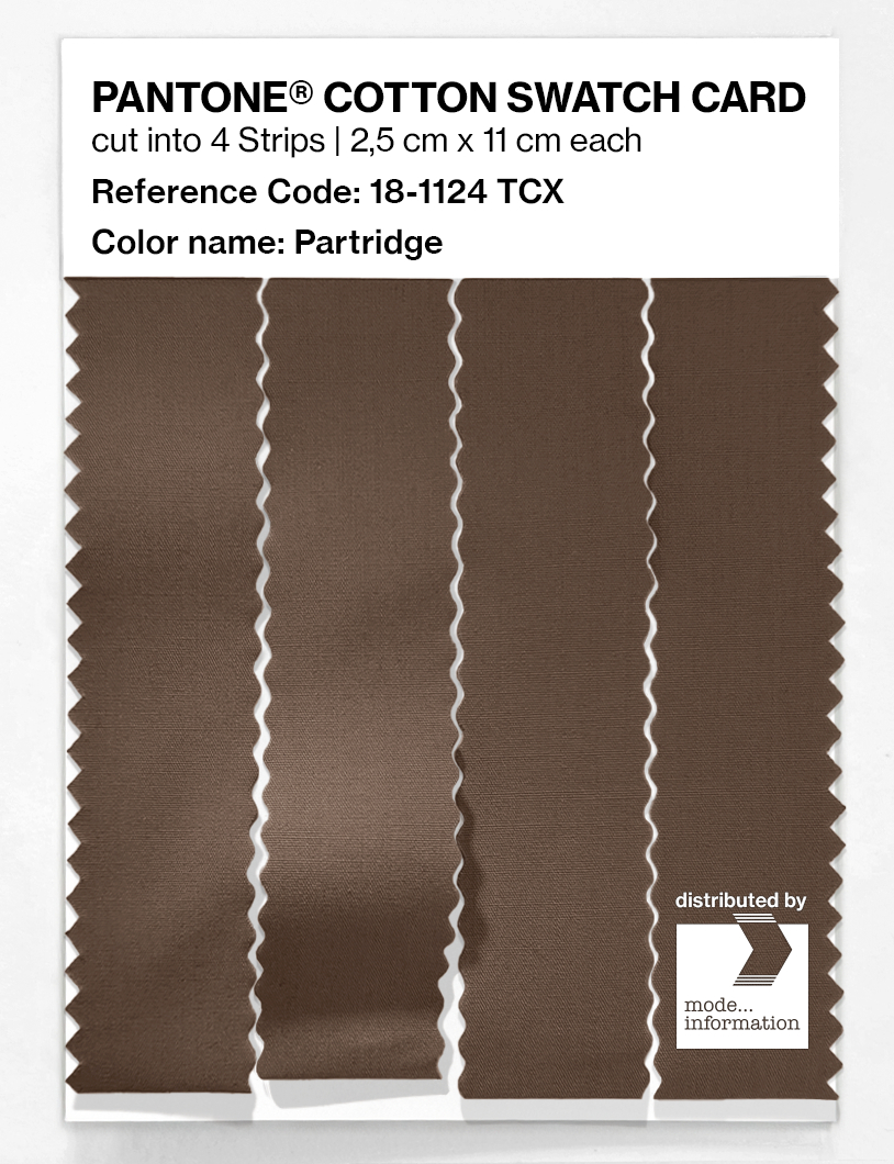 Product image 3 of the product “PANTONE® COTTON SWATCH CARD 18-1124 TCX Partridge ”