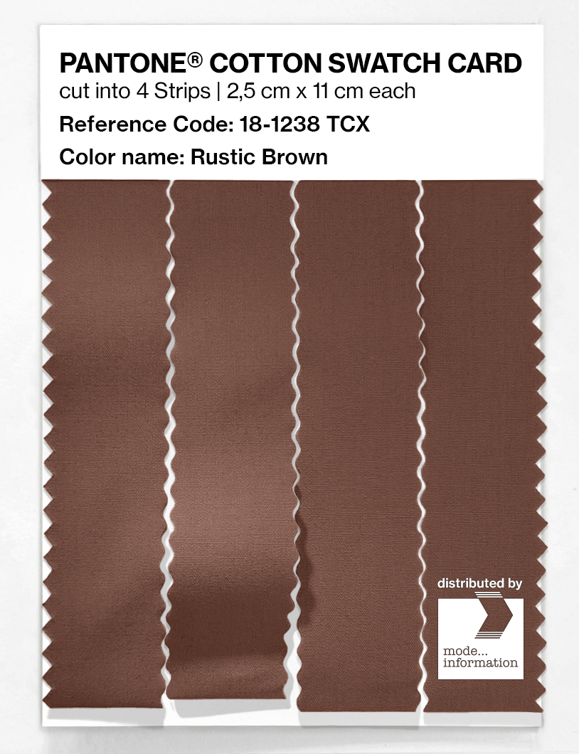 Artikelbild 3 des Artikels “PANTONE® COTTON SWATCH CARD 18-1238 TCX Rustic Brown “