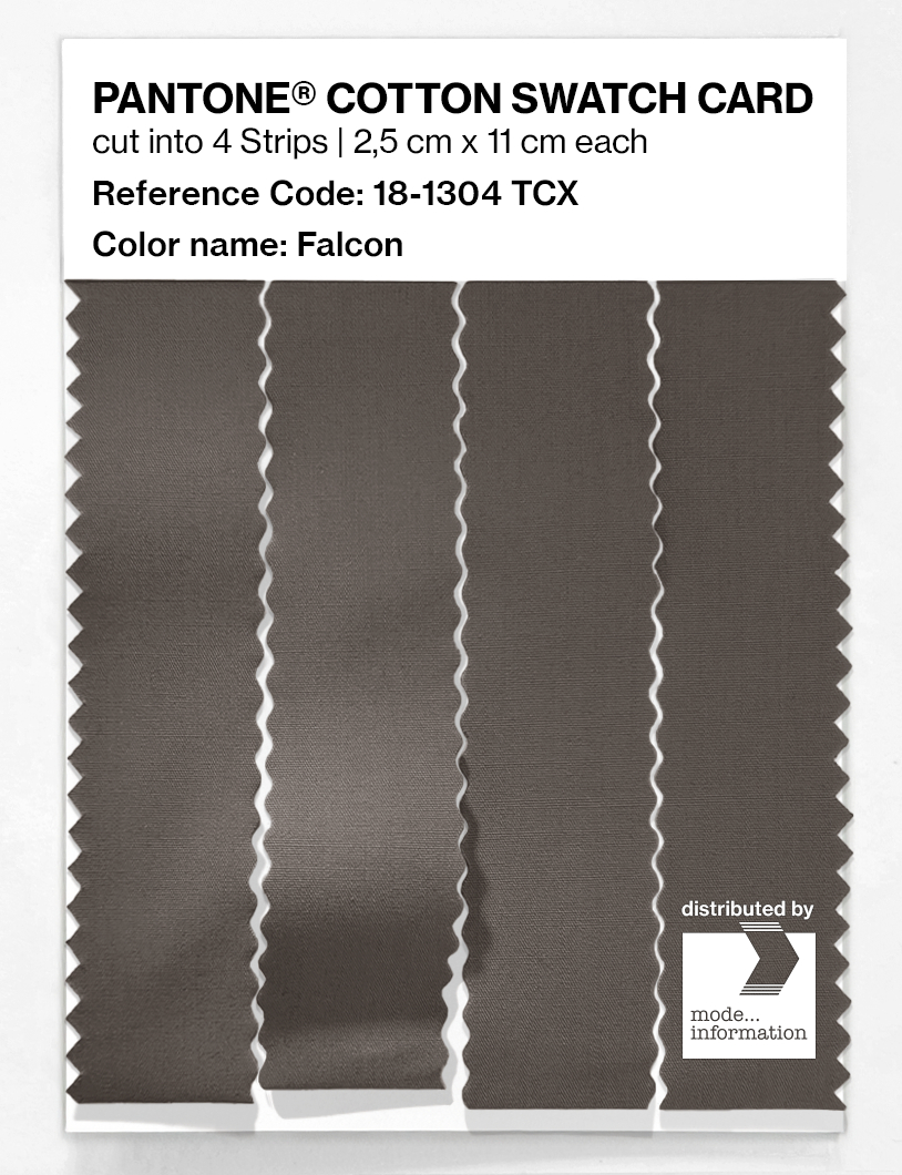 Product image 3 of the product “PANTONE® COTTON SWATCH CARD 18-1304 TCX Falcon ”
