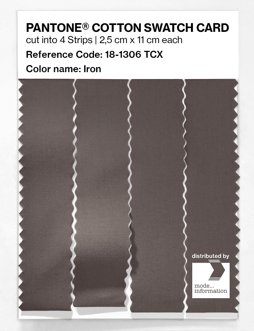 Product image 3 of the product “PANTONE® COTTON SWATCH CARD 18-1306 TCX Iron ”