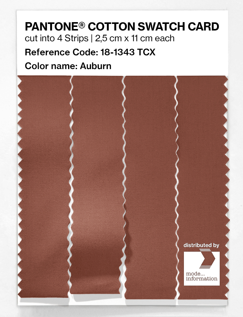 Artikelbild 3 des Artikels “PANTONE® COTTON SWATCH CARD 18-1343 TCX Auburn “