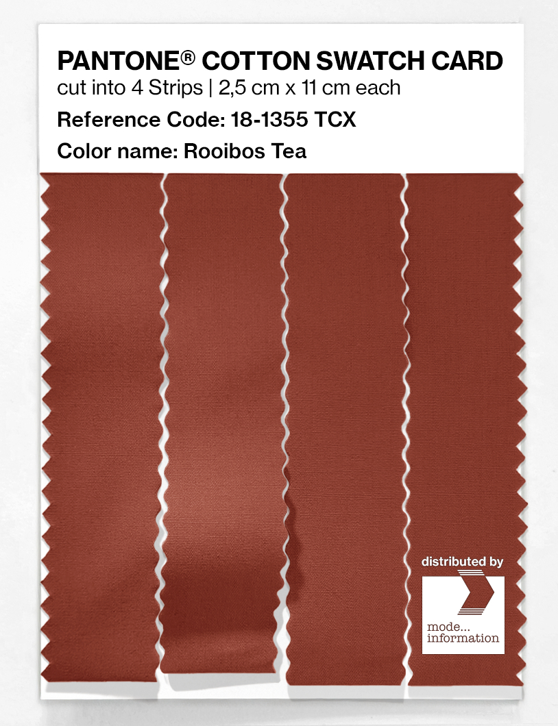 Product image 3 of the product “PANTONE® COTTON SWATCH CARD 18-1355 TCX Rooibos Tea ”