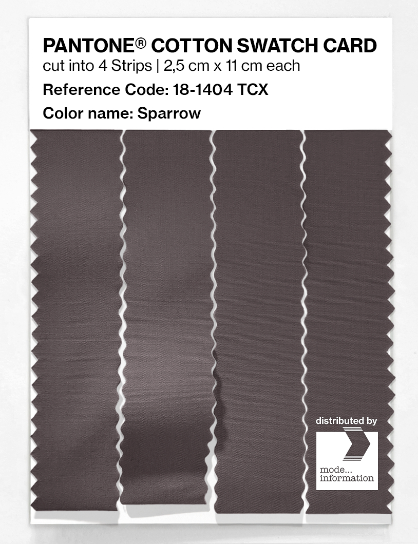 Product image 3 of the product “PANTONE® COTTON SWATCH CARD 18-1404 TCX Sparrow ”