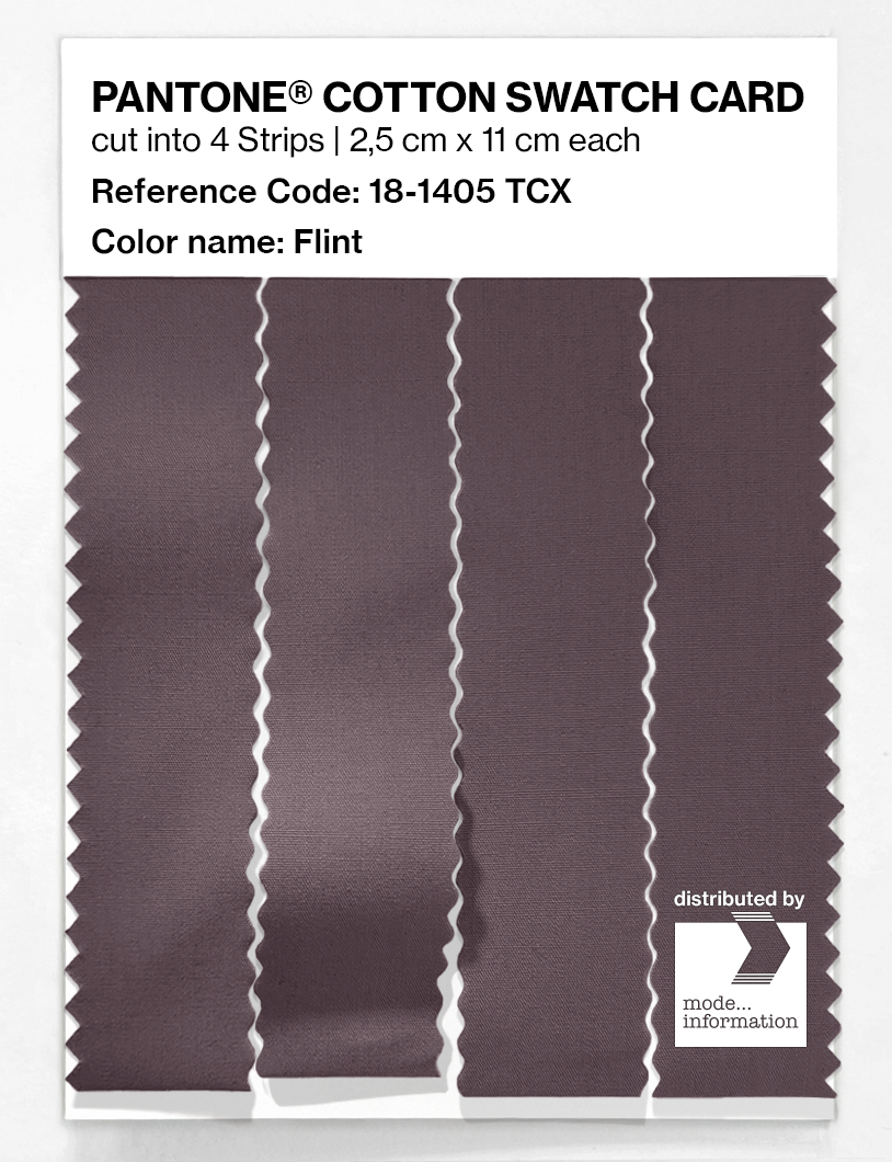 Product image 3 of the product “PANTONE® COTTON SWATCH CARD 18-1405 TCX Flint ”
