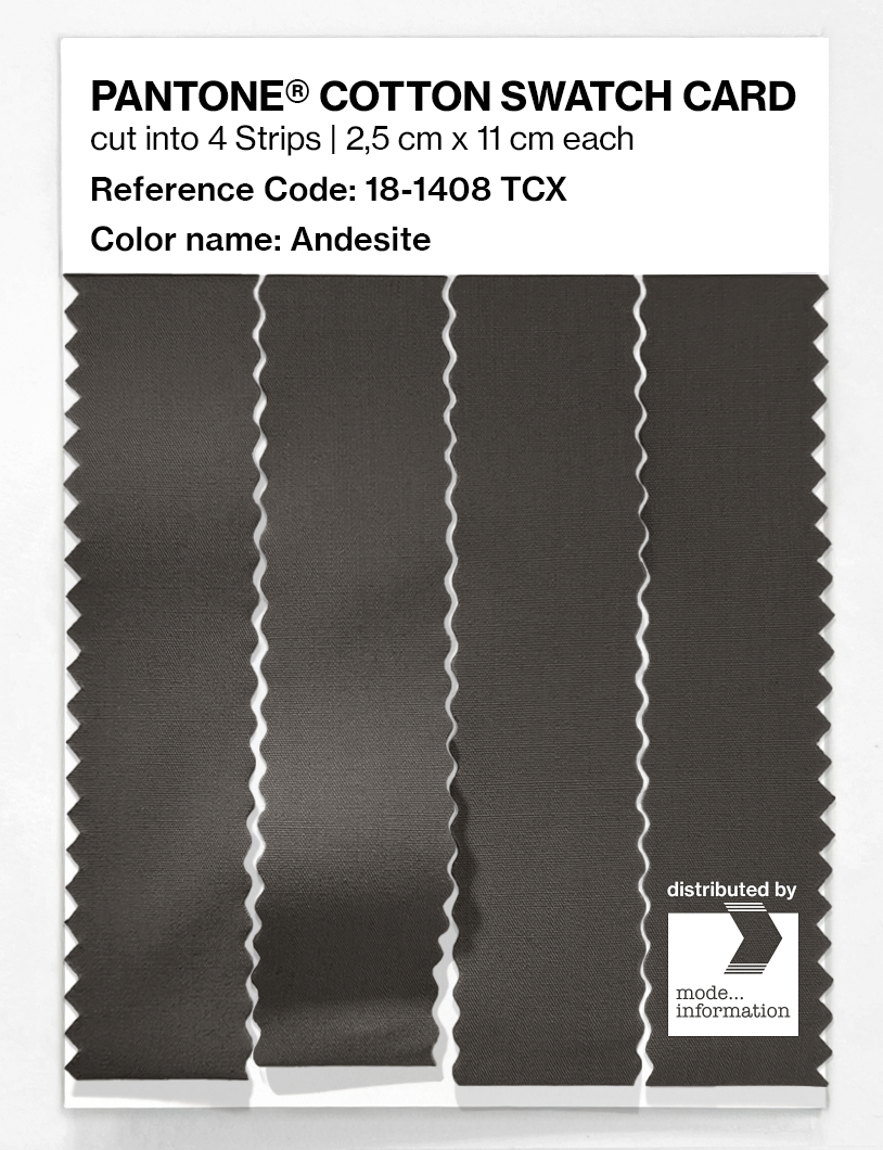 Artikelbild 3 des Artikels “PANTONE® COTTON SWATCH CARD 18-1408 TCX Andesite “