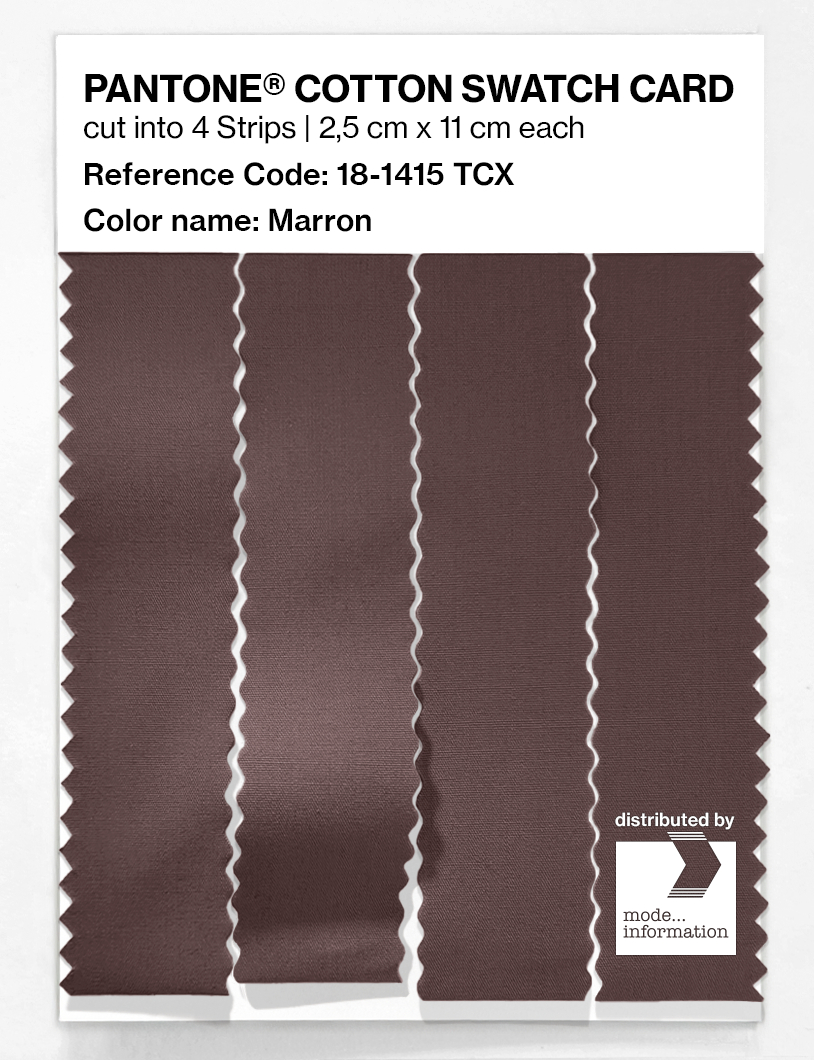 Artikelbild 3 des Artikels “PANTONE® COTTON SWATCH CARD 18-1415 TCX Marron “