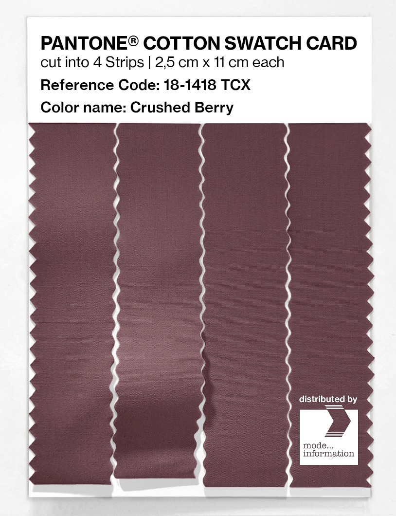 Product image 3 of the product “PANTONE® COTTON SWATCH CARD 18-1418 TCX Crushed Berry ”