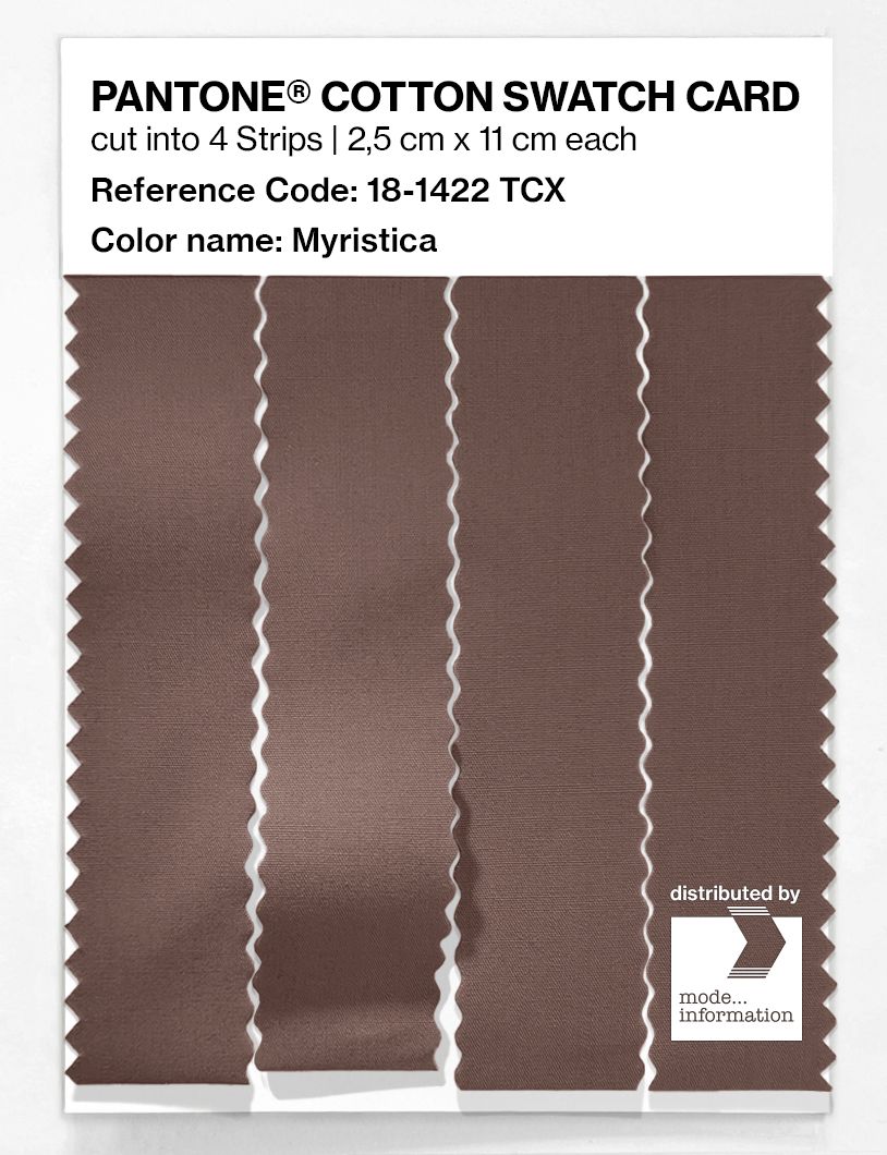 Product image 3 of the product “PANTONE® COTTON SWATCH CARD 18-1422 TCX Myristica ”