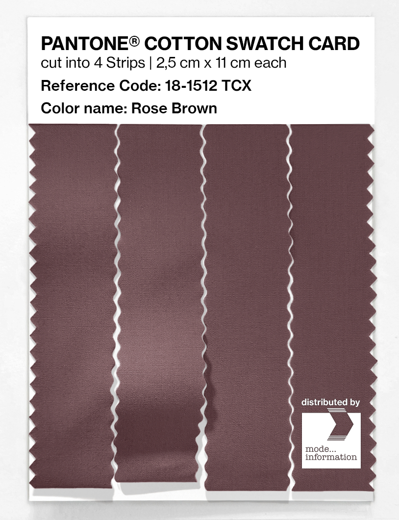 Product image 3 of the product “PANTONE® COTTON SWATCH CARD 18-1512 TCX Rose Brown ”