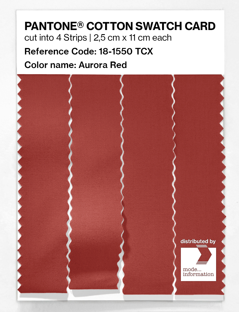 Artikelbild 3 des Artikels “PANTONE® COTTON SWATCH CARD 18-1550 TCX Aurora Red “