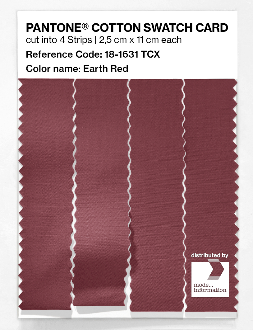 Artikelbild 3 des Artikels “PANTONE® COTTON SWATCH CARD 18-1631 TCX Earth Red “