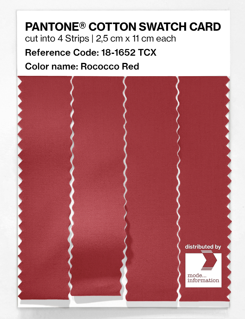 Artikelbild 3 des Artikels “PANTONE® COTTON SWATCH CARD 18-1652 TCX Rococco Red “