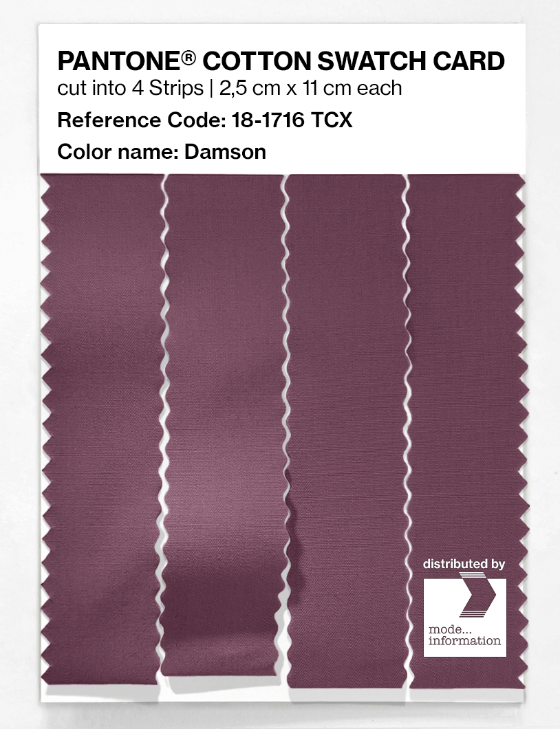Product image 3 of the product “PANTONE® COTTON SWATCH CARD 18-1716 TCX Damson ”