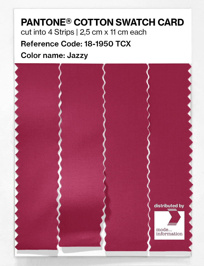 Artikelbild 3 des Artikels “PANTONE® COTTON SWATCH CARD 18-1950 TCX Jazzy “