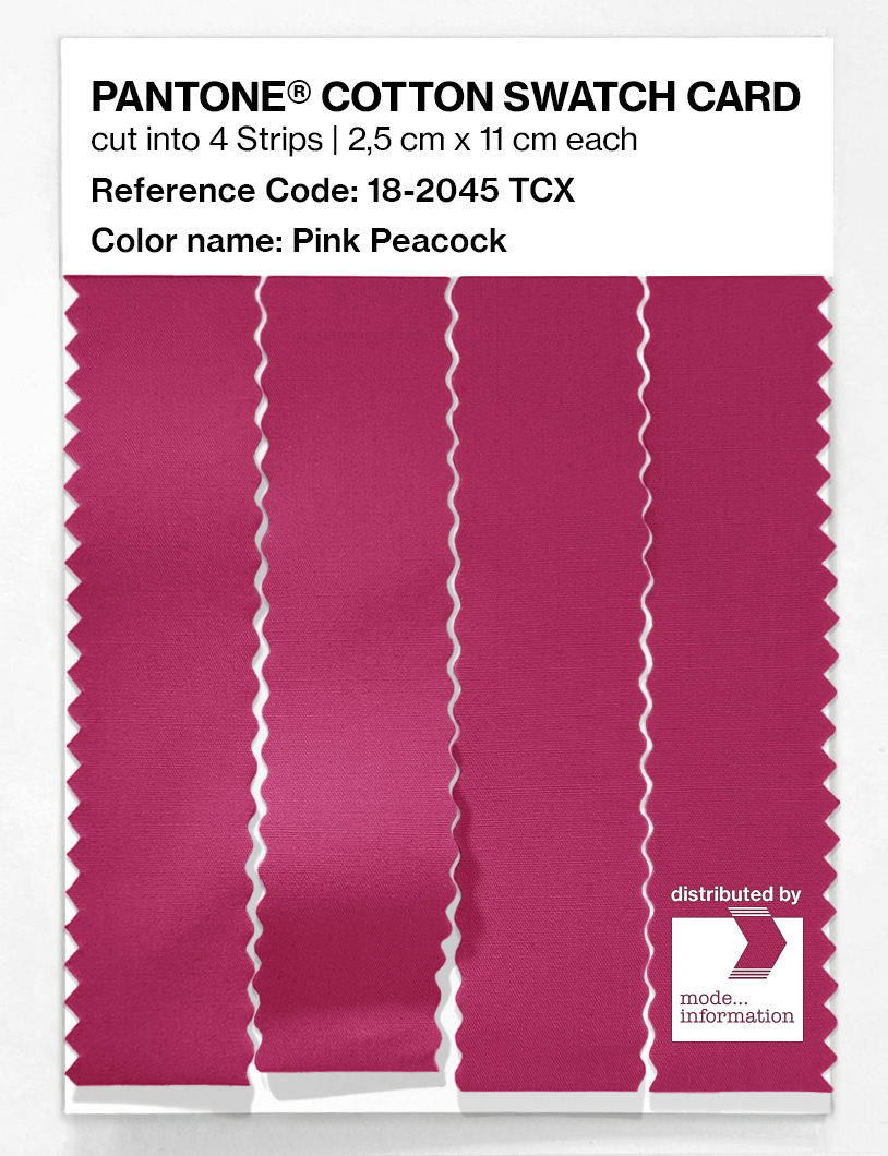 Product image 3 of the product “PANTONE® COTTON SWATCH CARD 18-2045 TCX Pink Peacock ”