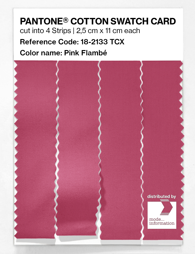 Product image 3 of the product “PANTONE® COTTON SWATCH CARD 18-2133 TCX Pink Flambé ”